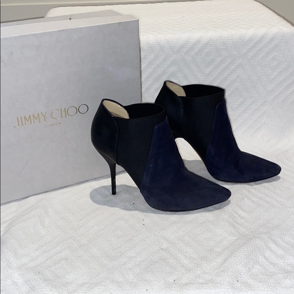 Jimmy Choo Navy/Black Bootie